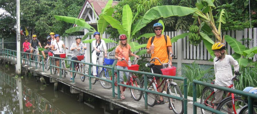 Balade en v&eacute;lo dans Bangkok