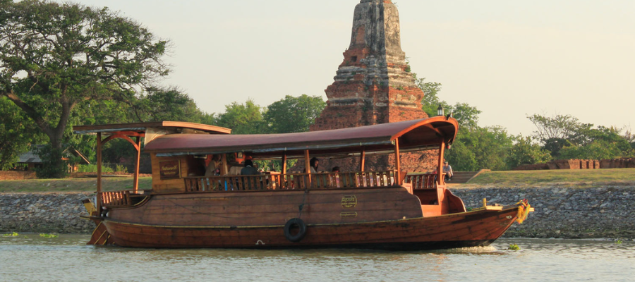 Barge à riz, Ayutthaya, Thaïlande