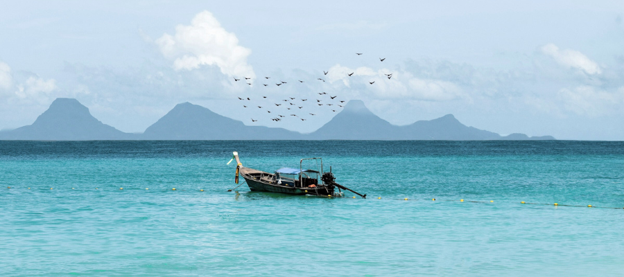 Bateau long tail en Thaïlande