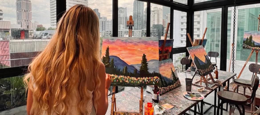 Le café Paintbar Bangkok