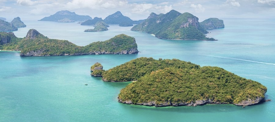 Le parc maritime de Ang Thong en Tha&iuml;lande