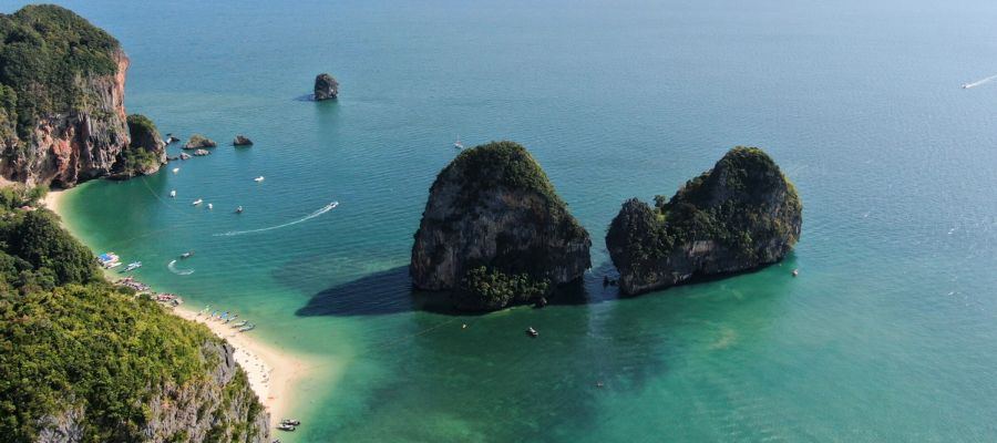 Phra Nang Beach &agrave; Krabi en Tha&iuml;lande