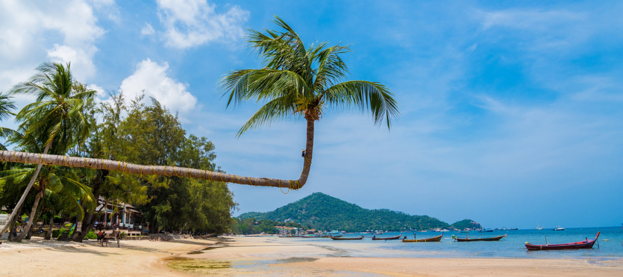 La plage Sairee Beach à Koh Tao en Thaïlande