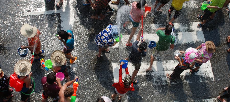 Bataille d'eau géante pour le Nouvel An thaïlandais, Songkran