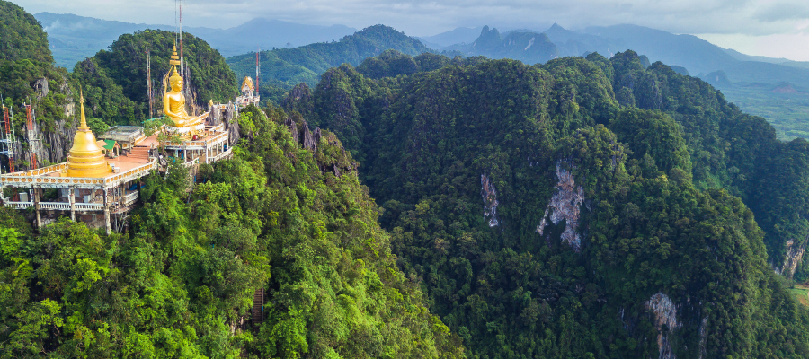 Le temple Tiger Cave à Krabi