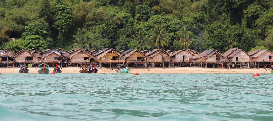 Le village Moken des îles Surin en Thaïlande